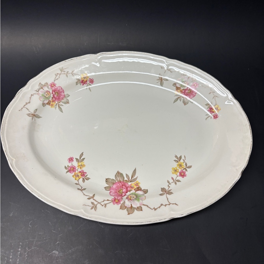Vintage Edwin Knowles “Blossom Time” Oval Serving Platter